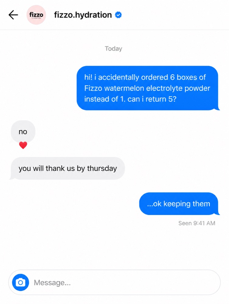 Brand-Reply DM Screenshot example ad