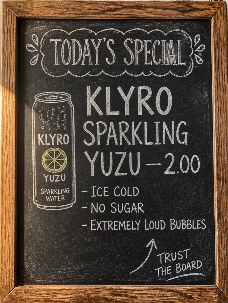 Chalkboard Menu Board example ad