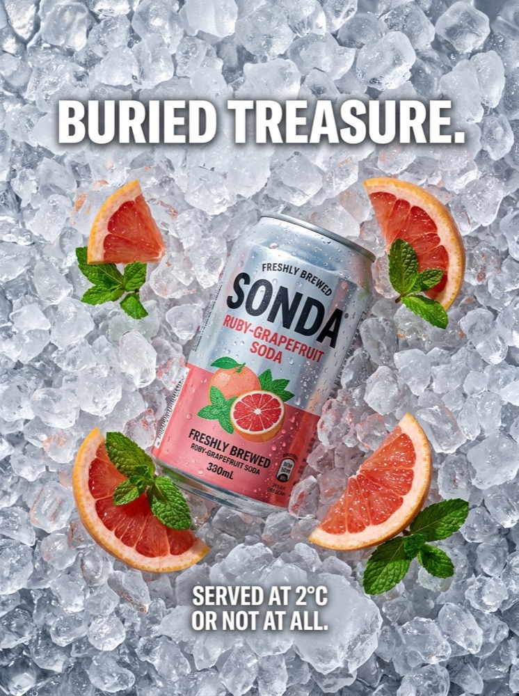 Crushed-Ice Bed example ad