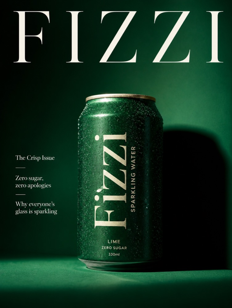 Fake Editorial Cover example ad