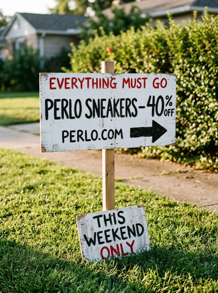 Garage-Sale Sign Ad example ad
