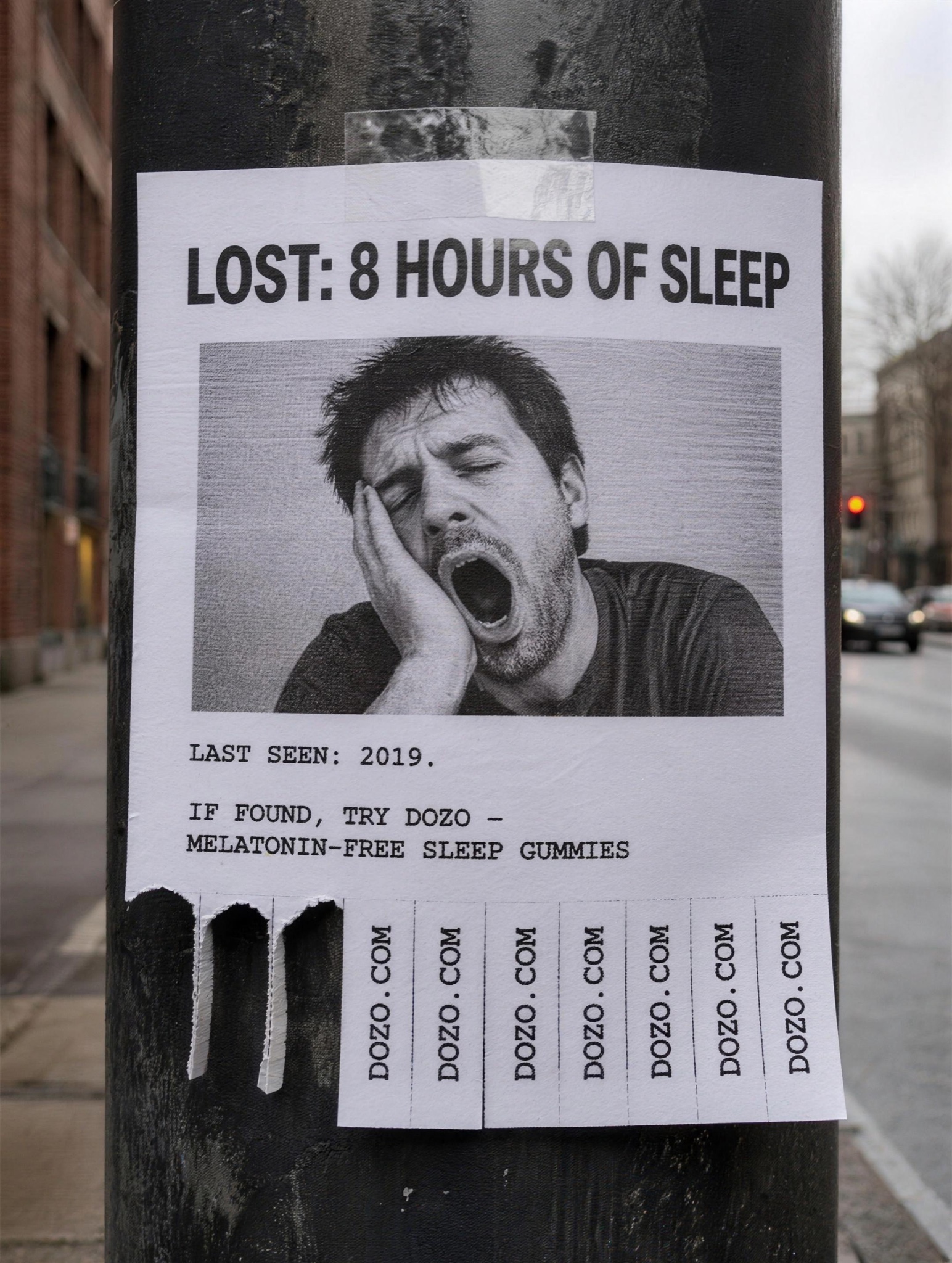 Lost-Flyer Tear-Tabs example ad