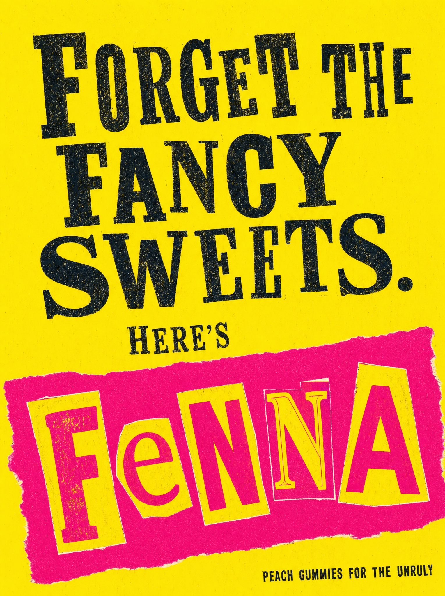 Ransom-Note Collage example ad